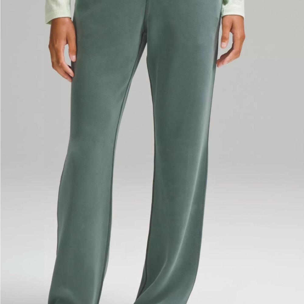 Lululemon Athletica Forest Green Wide Leg Pants